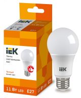 Лампа светодиодная A60 груша 11Вт 230В 3000К E27 IEK LLE-A60-11-230-30-E27 IEK