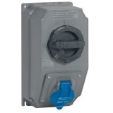 Розетка переносная IP44 2К+З 230v 16А Hypra 059203 Legrand