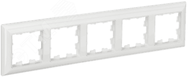 BRITE Рамка 5 постов РУ-5-Бр белый/белый IEK BR-M52-12-K01 IEK