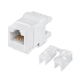 Вставка Keystone Jack RJ-45(8P8C), 180 градусов, категория 5e, Dual IDC (110&Krone type), белая 7960c Cabeus