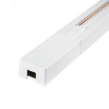 Шинопровод белый 1м PTR 1M-WH с токоподводом и заглушкой Jazzway 5026346 JazzWay