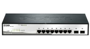 Коммутатор управляемый L2 8 портов 10/100/1000 Мб/с, 2хSFP 108158 D-Link