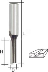 Фреза пазовая прямая с одним лезвием, DxHxL = 5 х 13 х 52 мм 36635 FIT