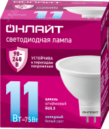 Лампа светодиодная 11вт OLL-MR16-11-230-6.5K-GU5.3 PRO 90-240В ОНЛАЙТ 32015 ОНЛАЙТ
