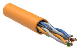 Витая пара U/UTP кат.6 4x2х23AWG solid LSZH 305м оранжевый LC1-C604-127 ITK