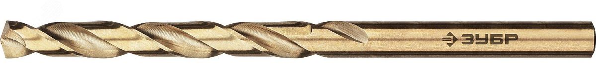 Сверло по металлу, 6.5х109мм,  сталь Р6М5К5,  класс А, КОБАЛЬТ 29626-6.5 ЗУБР