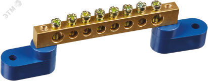 Шина нулевая на двух угловых изол NBB-M69-8C2/B 17307 Navigator Group