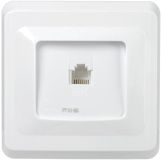 РТ10-ВБ Розетка 1-ая телефонная RJ11 ВЕГА белый ETV10-K01-DM IEK