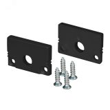 Заглушка SL-SLIM20-H13 BLACK с отверстием (пластик) 037513 Arlight