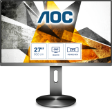 Монитор для компьютера 27'' IPS, 2560х1440, 350 КМ/м2, 1000:1, 5мс, HDMIх2, DP, USB-Hub Q2790PQE AOC