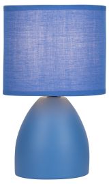 Настольная лампа Nadine 7047-503 1 х Е14 40 Вт керамика синяя с абажуром Б0057258 Rivoli
