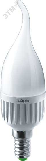 Лампа светодиодная LED 7вт E14 теплый матовая свеча на ветру 18946 Navigator Group