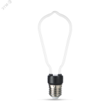 Лампа светодиодная филаментная LED 4 Вт 330 лм 2700К AC185-265В E27 ST64 теплая матовая колба Black Filament 1005802104 GAUSS
