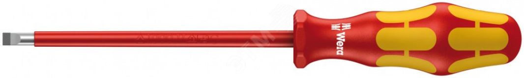 Отвёртка диэлектрическая шлицевая 160 i SL VDE 0.4 x 2.5 x 80 мм WE-006100 Wera