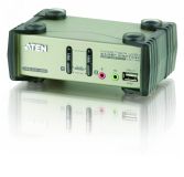 Переключатель KVM настольный, 2 порта, VGA, USB, PS/2, 2048 x 1536 1000179080 Aten