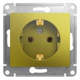 GLOSSA розетка с заземлением фисташковый GSL001043 Systeme Electric