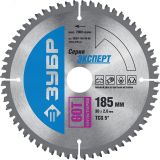 Диск пильный по алюминию Мультирез 185 x 30мм 60T 36907-185-30-60 ЗУБР