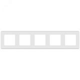 Рамка 5 постов INSPIRIA белый 673970 Legrand/Daccord