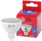 Лампа светодиодная LED MR16-5W-865-GU5.3 R (диод, софит, 5Вт, хол, GU5.3) (10/100/3200) Б0045349 ЭРА