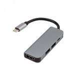 Разветвитель USB Type-C на 4 порта: 1xHDMI, 2xUSB, 1xType-C PD, 18-4151 REXANT