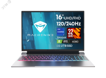 Ноутбук L16 Pro Nova 16.0'' IPS Intel Core i9-13900HX 32GB/2x1TB SSD/GF RTX4080 12GB/Windows11Pro JJ00GJ00ERU Machenike