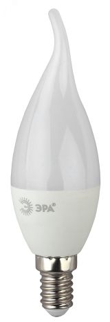 Лампа светодиодная LED BXS-5W-827-E14 (диод, свеча на ветру, 5Вт, тепл, E14 (10/100/2800) Б0027967 ЭРА