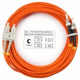 Шнур оптический duplex 20м SC-ST 62,5/125 мм LSZH 8443c Cabeus