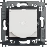 LivingLight Розетка 2К+З с крышкой и суппортом белый N4141MAP BTicino