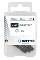 Бита PH2 x 38 мм 1/4'' E6.3 IMPACT, пластик. уп. 3 шт. 428556200 WITTE