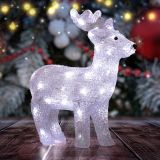 Фигура акриловая Олень, 50 LED, 10 мерцающих LED, 31*13*37 см, IP20 ENIOF - 15 Б0051953 ЭРА