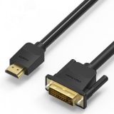 Кабель HDMI 19M на DVI-D Dual link 25M, контакты позолоченные, 2 м. 1000581865 Vention