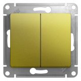 GLOSSA Переключатель двухклавишный схема 6 фисташковый GSL001065 Systeme Electric