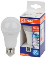 Лампа светодиодная LED 12Вт Е27 6500К 1055Лм груша 220В (замена 100Вт) OSRAM 4099854186127 LEDVANCE