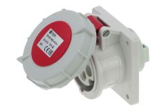 Розетка встраиваемая 16A/400V/3P+E/IP67, фланец 75x75 00-00032487 INPIN