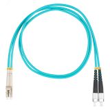 Шнур оптический коммутационный (патч-корд), LC-FC, дуплекс (duplex) OM3, нг(А)-HF, бирюзовый, 5,0 м DR-220265 Datarex