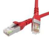 Патч-корд экранированный CAT6 F/UTP 4х2 LSZH красный 1м RN6FU4510RD DKC