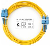 Шнур оптический duplex 5м SC-SC 9/125 sm LSZH 7541c Cabeus