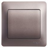 GLOSSA выключатель 1-клавишный в сборе сх.1 графит GSL001312 Systeme Electric