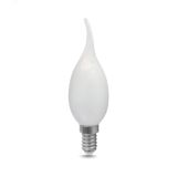 Лампа светодиодная филаментная LED 9 Вт 590 лм 3000К AC185-265В E14 свеча теплая матовая колба Black Filament Gauss 104201109 GAUSS