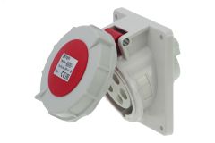 Розетка встраиваемая наклонная 16A/400V/3P+N+E/IP67, фланец 92x100 00-00032515 INPIN