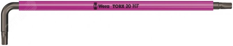 Ключ Г-образный 967 SXL HF TORX Multicolour с функцией фиксации крепежа удлиненный TX 20 x 137 мм WE-024475 Wera