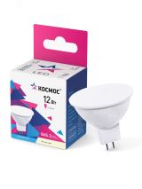 Лампа светодиодная LED 12Вт JCDR 220В GU5.3 D50х57 3000 теплый 1170лм КОСМОС LkecLED12wJCDRC30 Космос