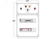 Щит управления электрообогревом HS 2x2700 D850 (в комплекте с терморегулятором) DBS014 DEVIbox