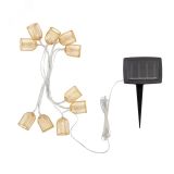Каскад Lamper Ночная Лампада LED 6 м с выносной солнечной панелью 1 м и аккумулятором, IP65, 2 режима работы  мигание и постоянное теплое белое свечение 602-240 REXANT