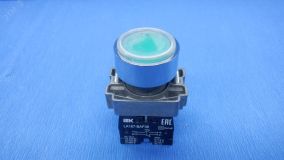 Кнопка LA167-BAF35 d=22мм 1з+1р зеленая BBT20-BAF35-3-22-67-K06 IEK
