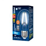 Лампа светодиодная LED-A60-15W/4000K/E27/CL PLS02WH Форма A прозрачная  Sky (4000K) Картон UL-00005850 Uniel