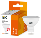 Лампа светодиодная LED 3вт 230в GU5.3 тепло-белый ECO