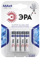 Батарейка LR03-4BL (120/960/38400) C0038451 ЭРА
