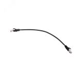 Патч-корд U/UTP, CAT 5e, RJ45-RJ45, 26AWG, LSZH, черный, 0,3м, 02-0102-03 REXANT