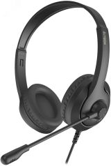 Гарнитура накладная Fstyler FH100U, кабель 1.8м   черный Fstyler FH100U A4Tech